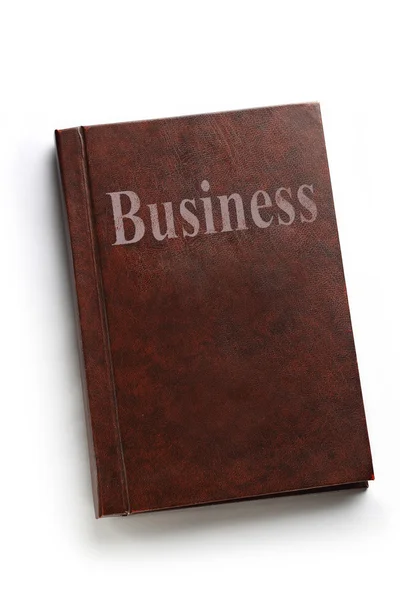 Βιβλίο επιχειρήσεις σε άσπρο φόντο — Φωτογραφία Αρχείου