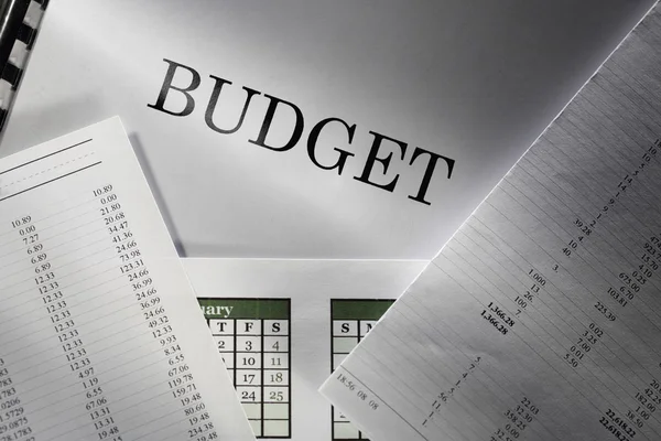 Операционный бюджет и календарь — стоковое фото