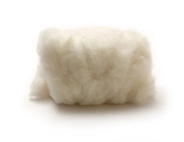 Cotton wool on the white background — Stock Photo, Image