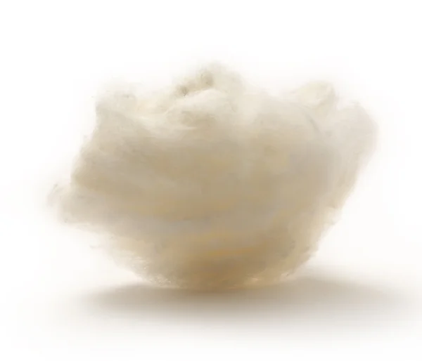 Cotton wool on the white background — Stock Photo, Image