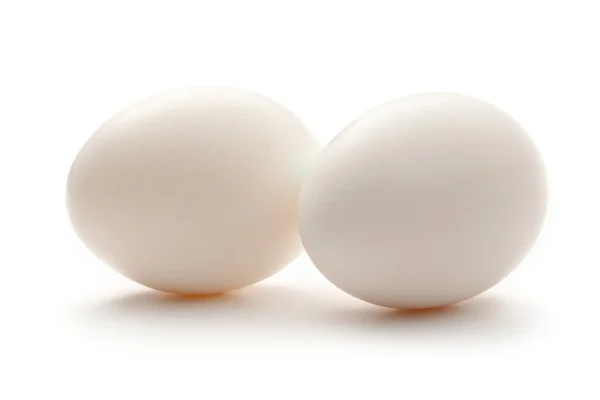 Uova sullo sfondo bianco — Foto Stock