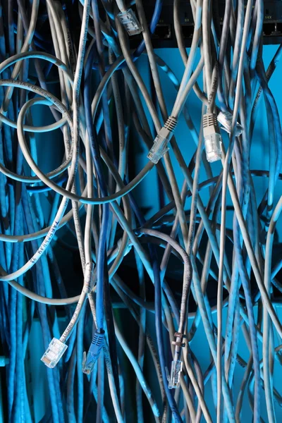 Cables aislados de enlace de red — Foto de Stock