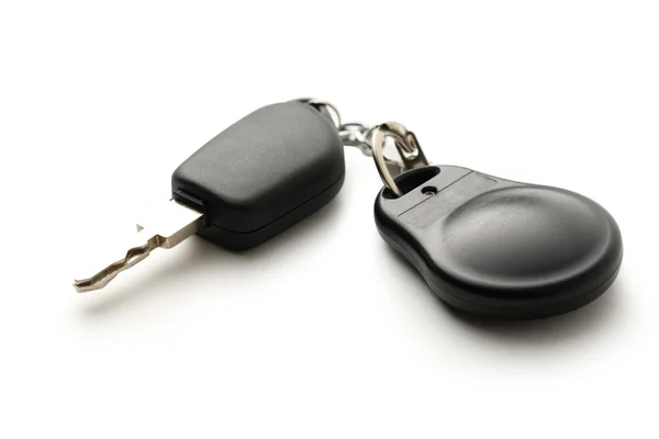 Car remote key on white — Stock Photo, Image