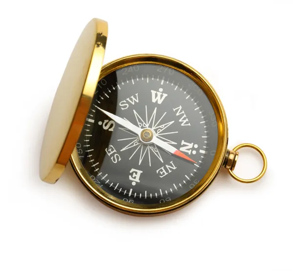 Gouden vintage kompas — Stockfoto