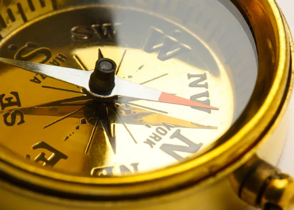 Złoty kompas vintage — Zdjęcie stockowe