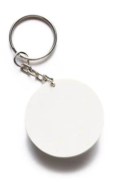 Key ring on white background — Stock Photo, Image