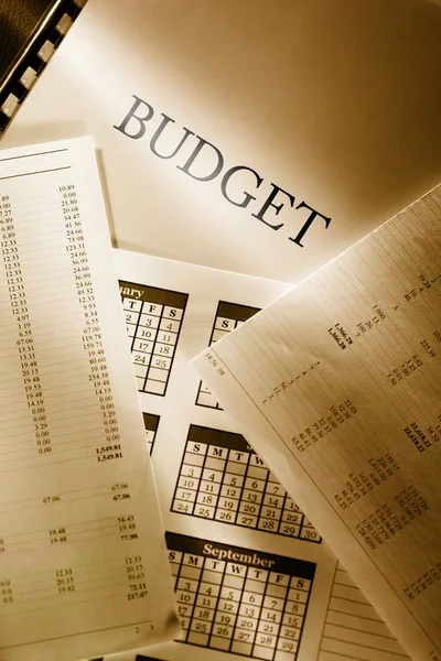 Operating budget and calendar — Stock Photo, Image