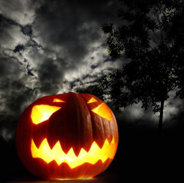 kızgın halloween balkabağı