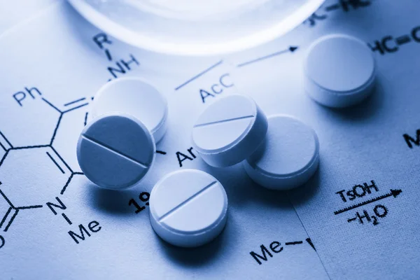 Química e comprimidos — Fotografia de Stock