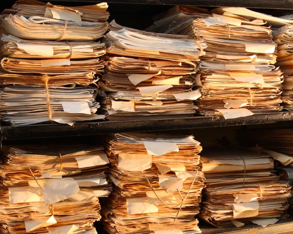 Paper documents in archive — Stock Photo, Image