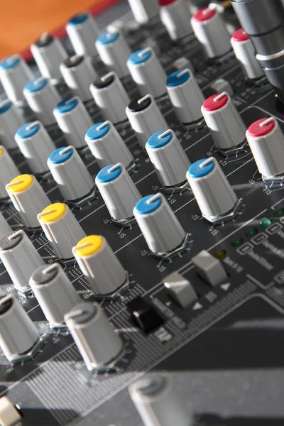 Peralatan mixer audio — Stok Foto