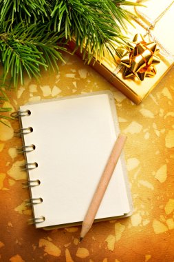 Noel arka plan ile not etmek