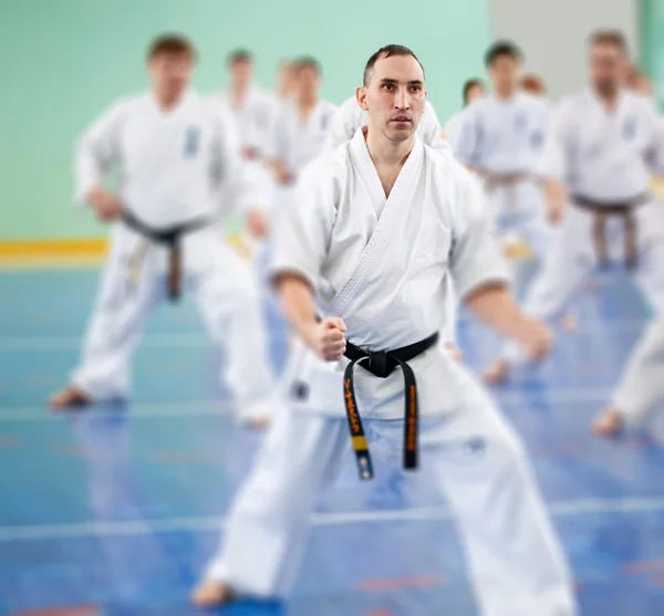 Lección en escuela de karate —  Fotos de Stock