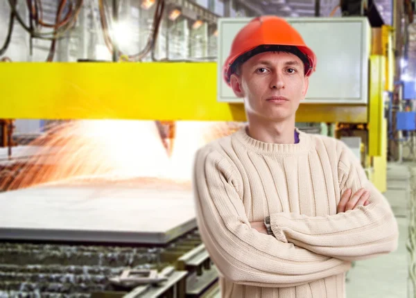 Foreman in the workshop — Stock Photo, Image