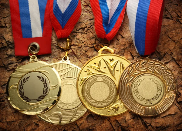 Kovové medaile — Stock fotografie