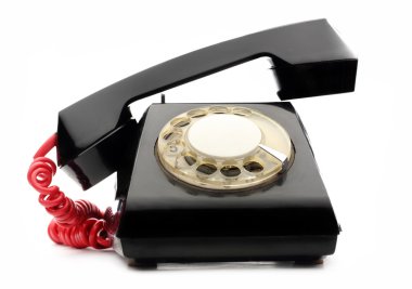 eski siyah telefon