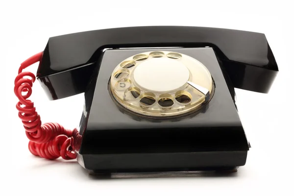 Old black telephone — Stock Photo, Image