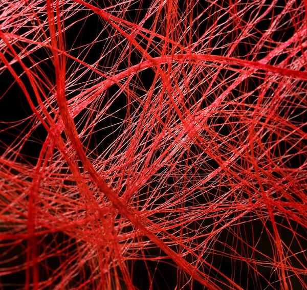 Röd netto textil — Stockfoto