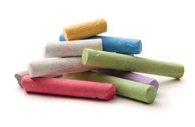 yığın pastel tebeşirler