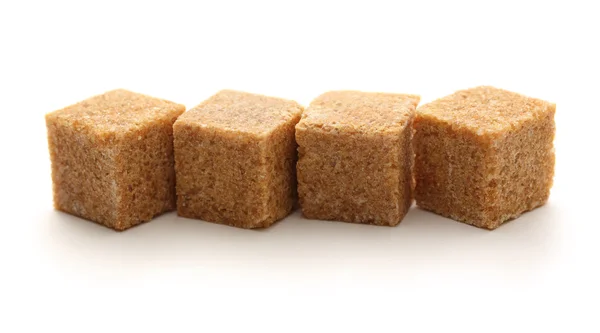 Třtinový cukr kostky — Stock fotografie