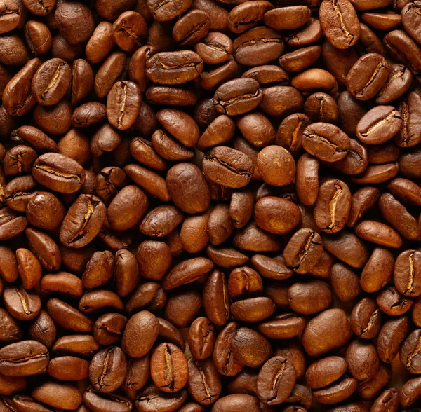 Braune Kaffeebohnen — Stockfoto