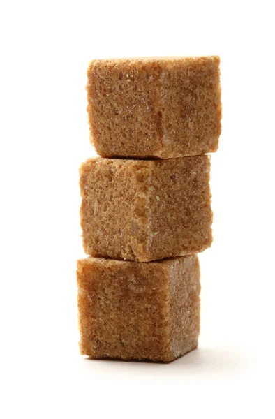 Kostki cukru trzcinowego — Zdjęcie stockowe