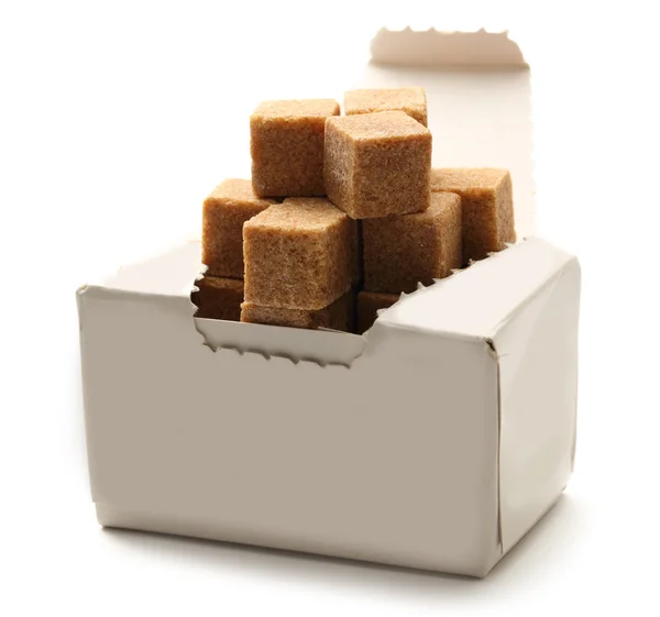 Cubos de azúcar de caña — Foto de Stock