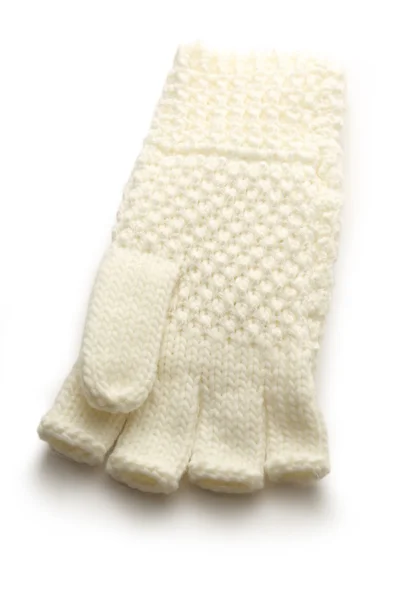 White knitted glove — Stock Photo, Image