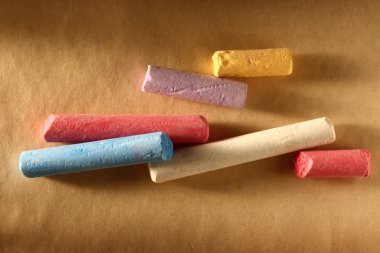 yığın pastel tebeşirler