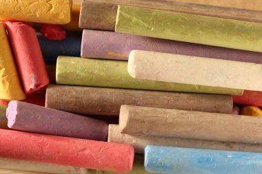yığın pastel tebeşirler