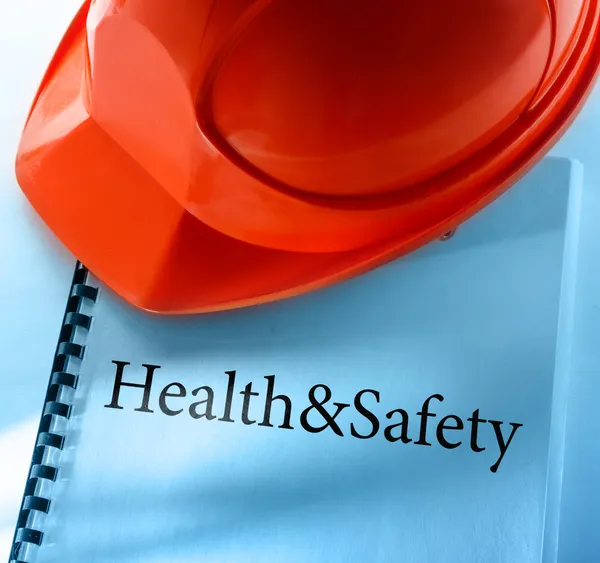 Health and safety with helmet — Stock Photo, Image