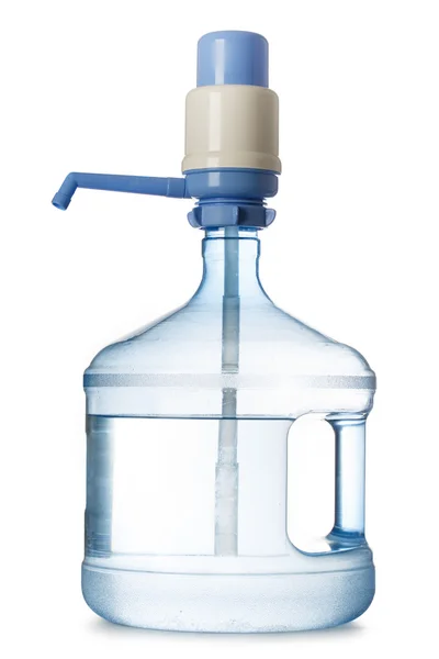 Große Flasche Wasser mit Pumpe — Stockfoto