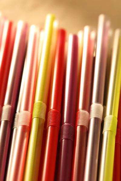 Colorful cocktail straws — Stock Photo, Image