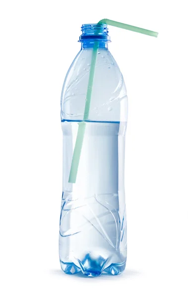 Open plastic bottle of water — Stock Photo, Image