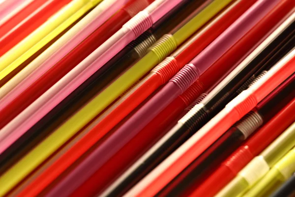 Colorful cocktail straws — Stock Photo, Image