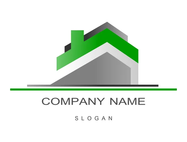 Diseño del logo inmobiliario — Foto de Stock