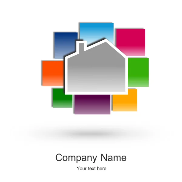 Design de ícone de negócio imobiliário — Fotografia de Stock