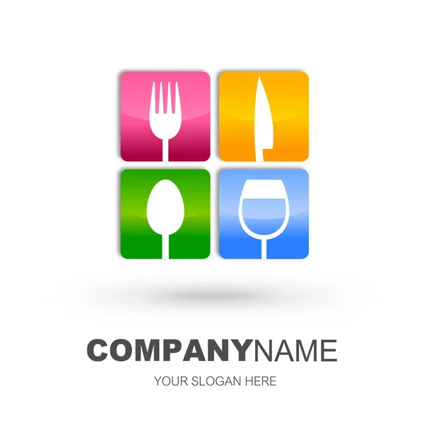 Restaurant icon design — 图库照片