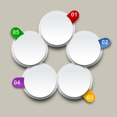 paletleri. numaralandırılmış infographics tasarım listesi