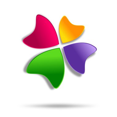 dört yapraklı yonca logo tasarımı