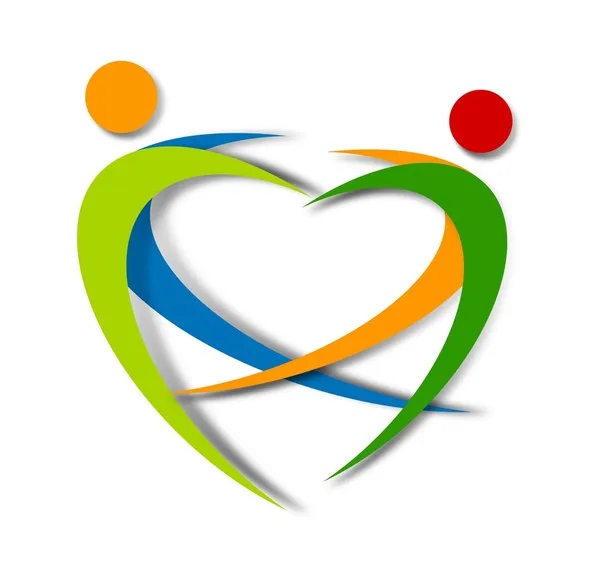 健康抽象 logo 设计 — 图库照片