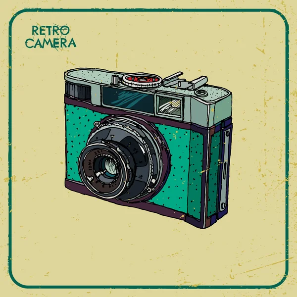 Retro-Kamera — Stockvektor