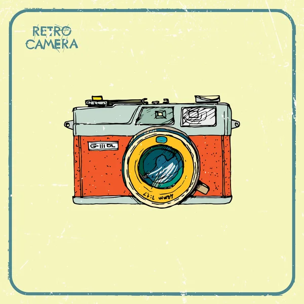 Retro camera. — Stockvector