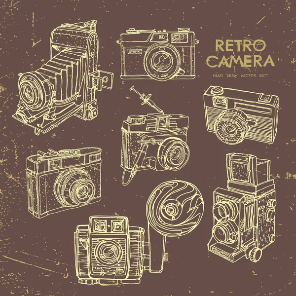 Telecamere vintage — Vettoriale Stock