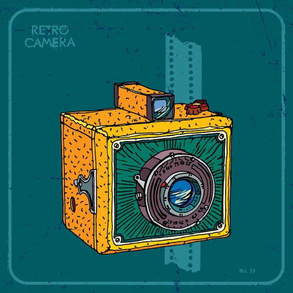Câmera vintage — Vetor de Stock