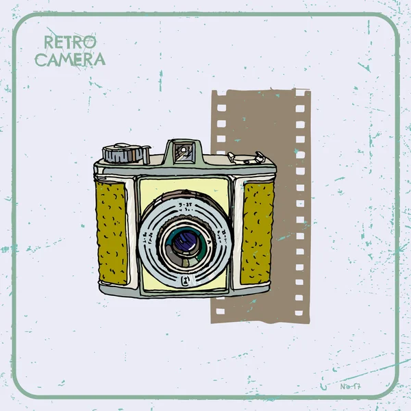 Caméra vintage — Image vectorielle