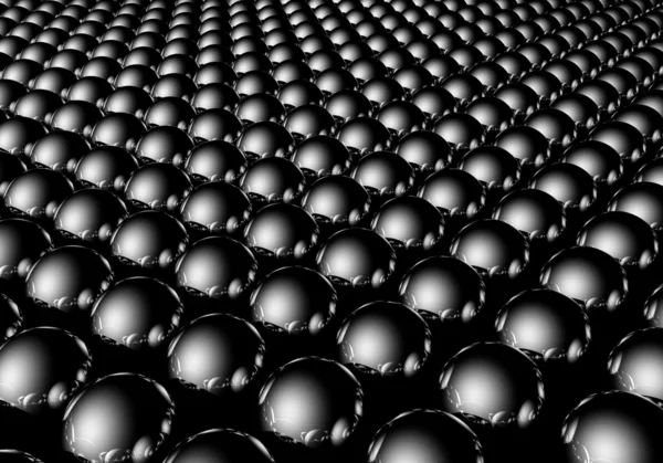 Silver brushed spheres — Stock Photo, Image