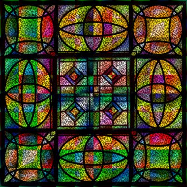 Beautiful church stained glass clipart