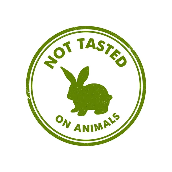 Cruelty Free Logo Design Rabbit Symbol Tested Animal Icon Vector — Image vectorielle