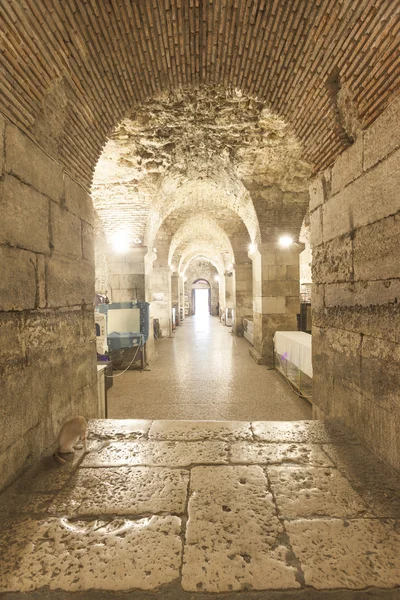 Diocletian palace basement — Stock Photo, Image